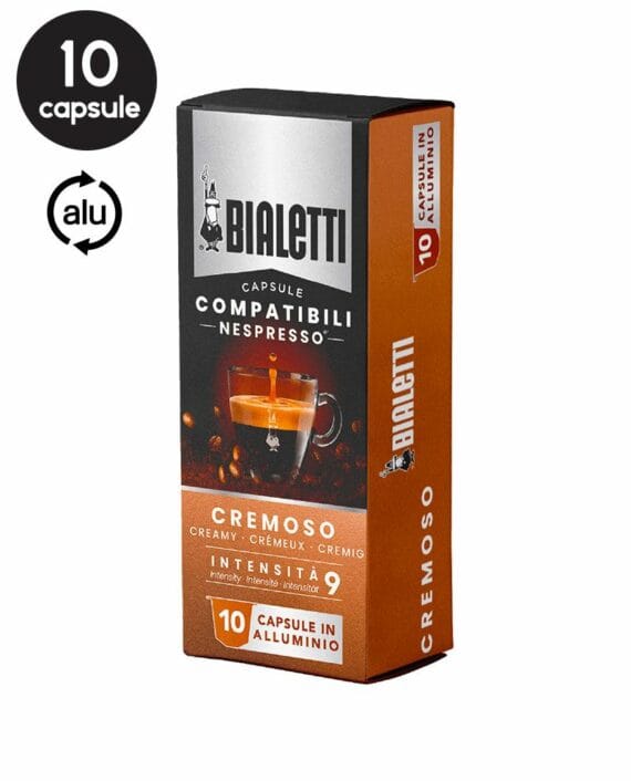 10 Capsule Bialetti Cremoso – Compatibile Nespresso 1 10 Capsule Bialetti Cremoso – Compatibile Nespresso