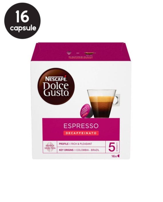Capsule Nescafe Dolce Gusto Espresso Decaffeinato 16 buc. 1 Capsule Nescafe Dolce Gusto Espresso Decaffeinato 16 buc.