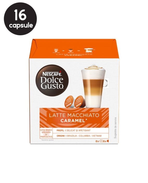 Capsule Nescafe Dolce Gusto Latte Macchiato Caramel 16 (8+8) buc. 1 Dolce Gusto Latte Macchiato Caramel