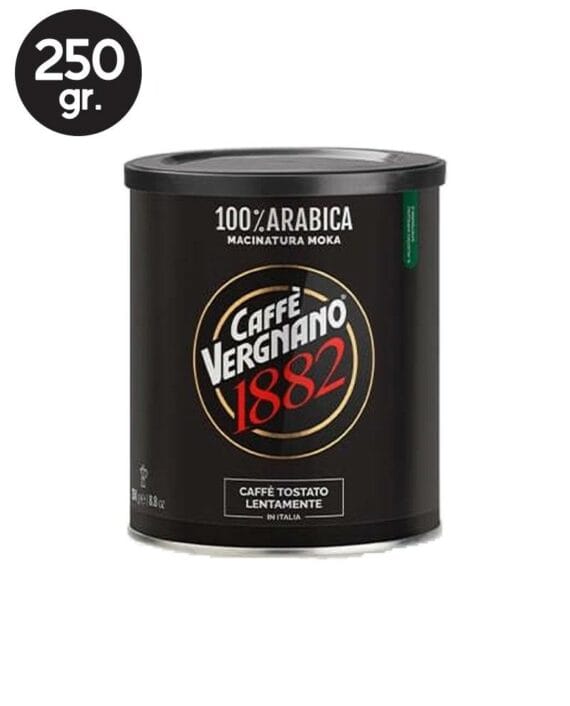 Cafea Macinata Caffe Vergnano 100% Arabica Cutie Metalica 250gr 1 Cafea Macinata Caffe Vergnano 100% Arabica Cutie Metalica 250gr