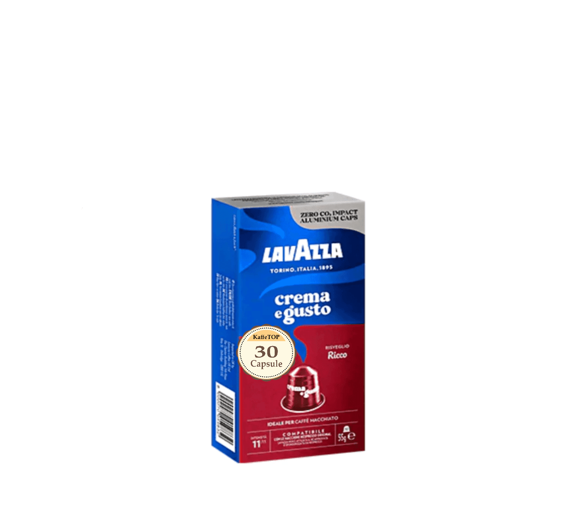 Capsule Aluminiu Lavazza Crema e Gusto Ricco – Compatibile Nespresso- 30buc 1 Crema e Gusto Ricco