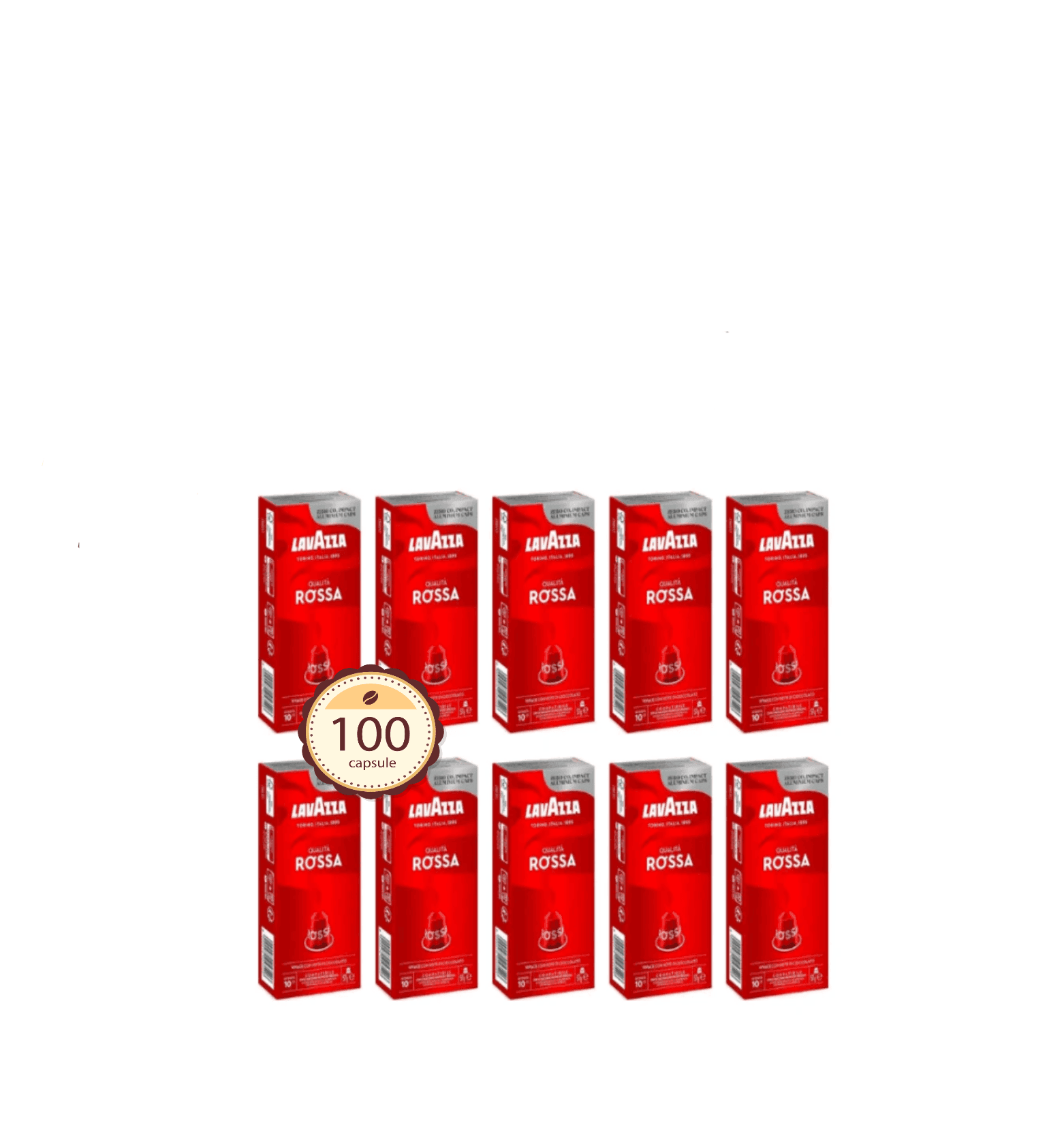 Capsule Aluminiu Lavazza Qualita Rossa – Compatibile Nespresso- 100buc 1 Capsule Aluminiu Lavazza Qualita Rossa – Compatibile Nespresso- 100buc