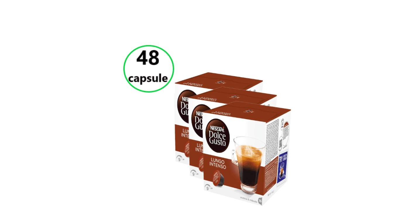 Capsule Nescafe Dolce Gusto Lungo Intenso- 48 buc. 1 Capsule Nescafe Dolce Gusto Lungo Intenso- 48 buc.