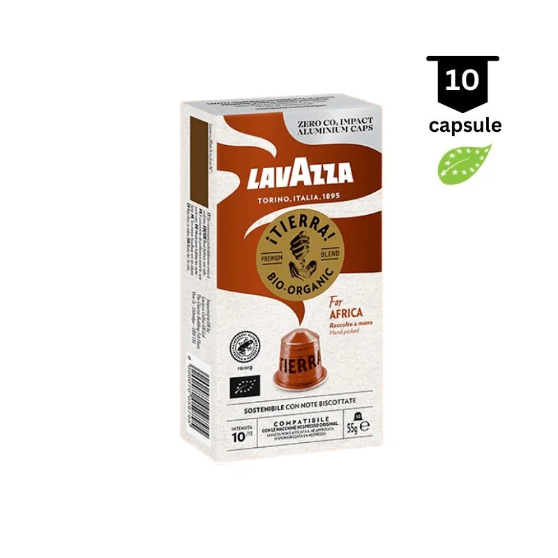 10 Capsule Aluminiu Lavazza Tierra Bio Organic for Africa – Compatibile Nespresso 1 10 Capsule Aluminiu Lavazza Tierra Bio Organic for Africa – Compatibile Nespresso