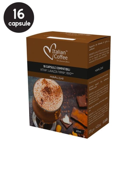 16 Capsule Italian Coffee Mokaccino – Compatibile Lavazza Firma 1 16 Capsule Italian Coffee Mokaccino – Compatibile Lavazza Firma