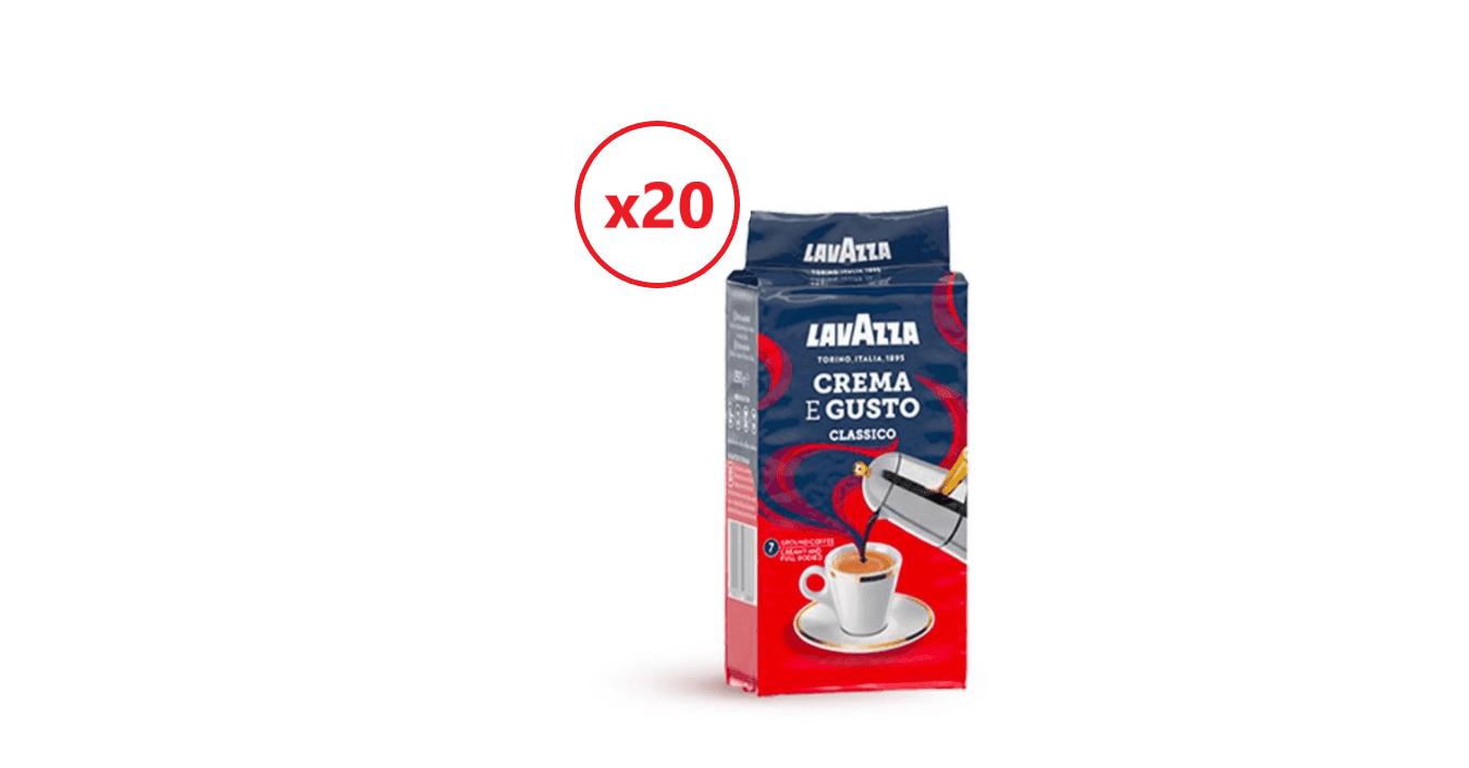 Cafea Măcinată Lavazza Crema e Gusto 250g x 20buc. 1 Cafea Măcinată Lavazza Crema e Gusto 250g