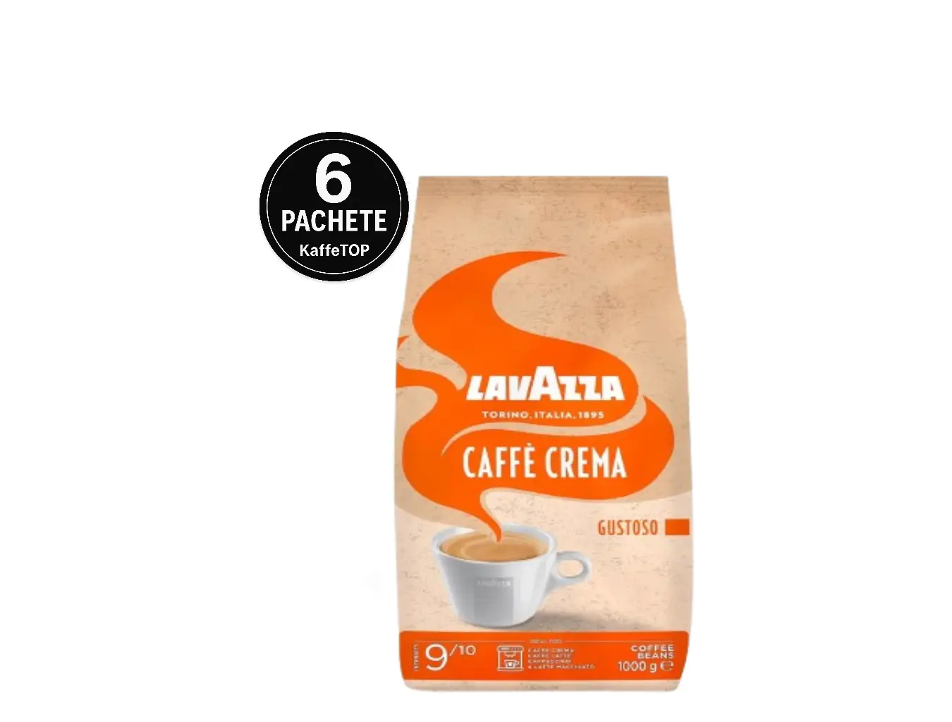 Cafea Boabe Lavazza Caffe Crema Gustoso- 6 x 1 Kg 1 Caffe Crema Gustoso