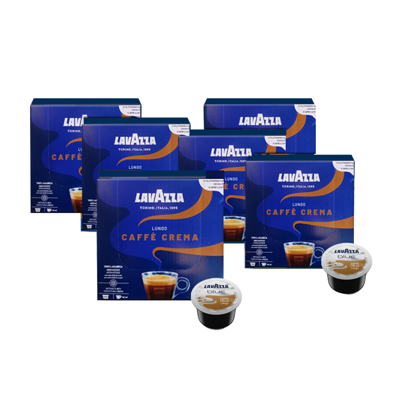 Pachet Promo 6 x Cutii Capsule Lavazza Blue Caffe Crema Lungo 1 6-x-cutii-capsule-lavazza-blue-caffe-crema-lungo