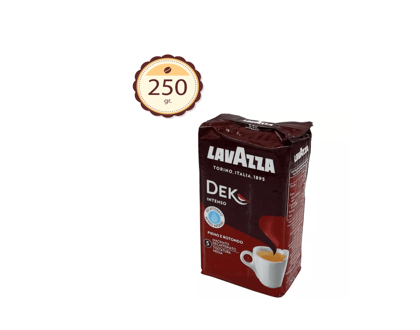 Cafea Măcinată Lavazza Dek Intenso - 250g 1 Lavazza Dek Intenso