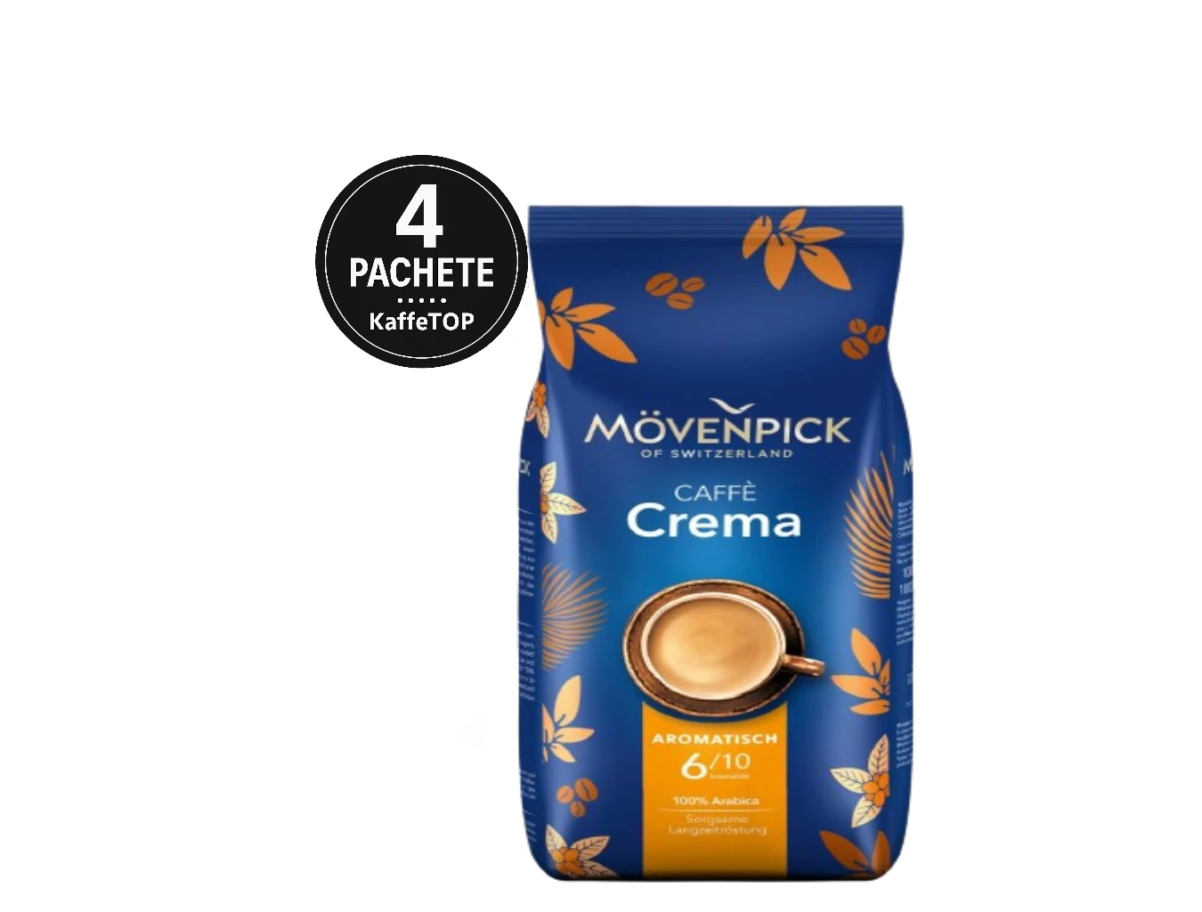 Movenpick Caffe Crema Cafea Boabe 4 x 1kg 1 Movenpick Caffe Crema