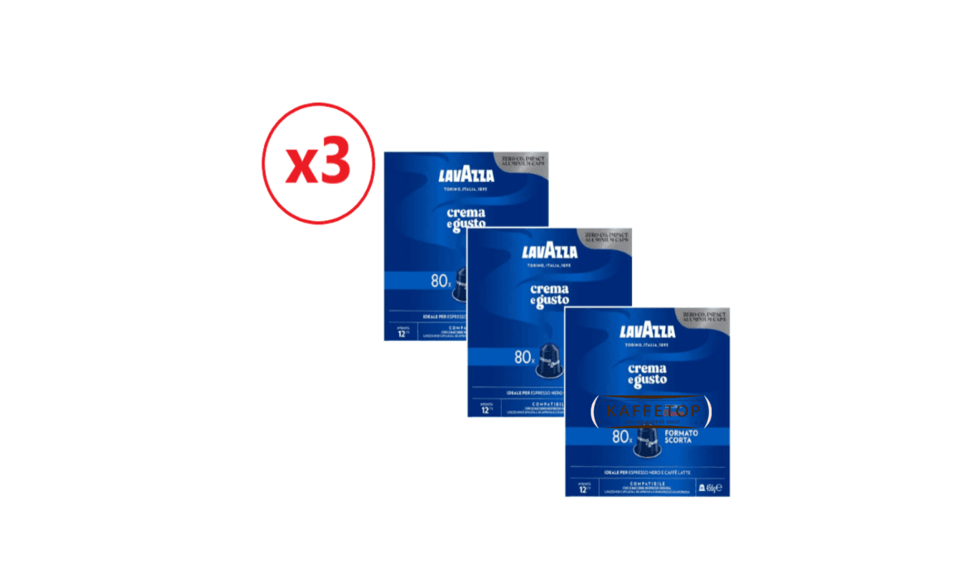 Pachet Capsule Cafea Lavazza Crema E Gusto Classico, 80 x 3- Compatibil Nespresso- 240buc 1 Pachet Capsule Cafea Lavazza Crema E Gusto Classico, 80 x 3- Compatibil Nespresso- 240buc