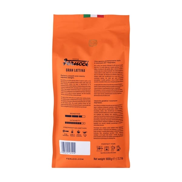 Ferucci Gran Lattina Espresso Cafea Boabe- 1kg 2 Ferucci Gran Lattina Espresso Cafea Boabe- 1kg