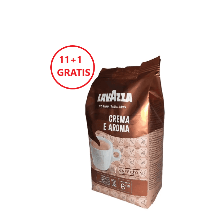 Cafea Boabe Lavazza Crema e Aroma- (11 x 1kg + 1kg Gratis) 1 Lavazza Crema e Aroma