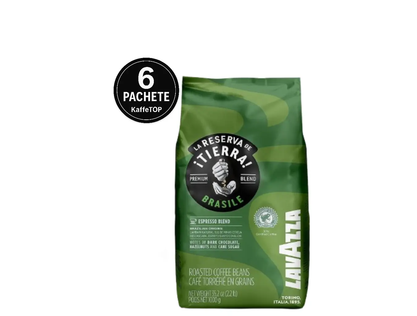 Lavazza Tierra Brasile Espresso Intense Cafea Boabe- 6 x 1kg 1 Lavazza Tierra Brasile Espresso