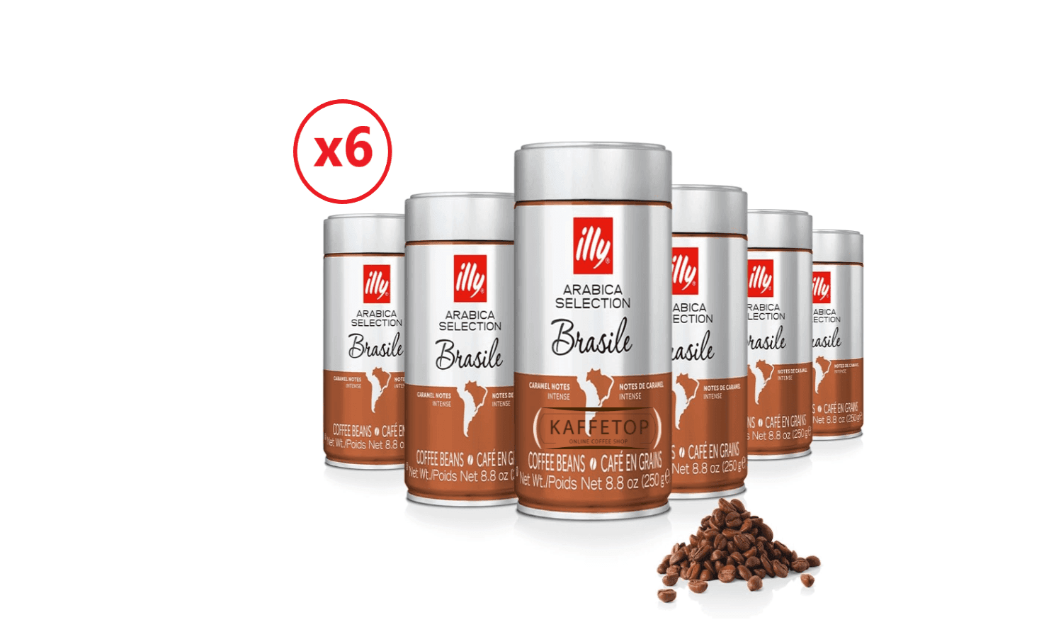 Pachet Cafea Boabe Illy Brasile 6 x 250g 1 Cafea Boabe Illy Brasile
