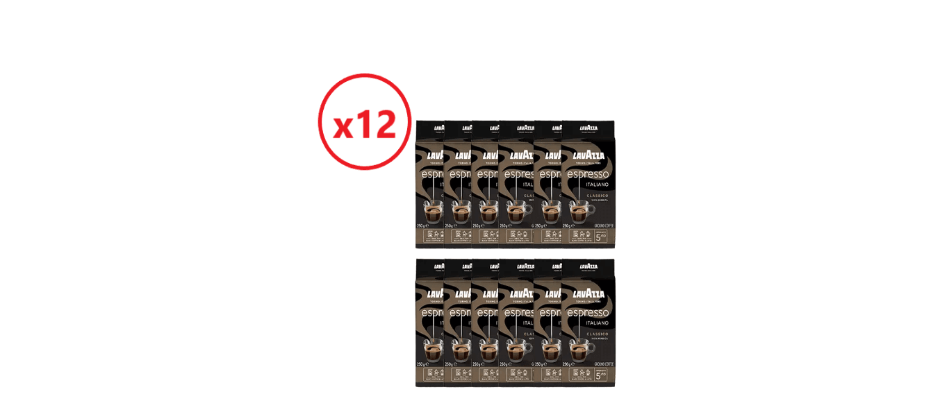 Cafea Măcinată Lavazza Espresso Italiano Classico 250 g x 12 buc. 1 Lavazza Espresso Italiano Classico 250g