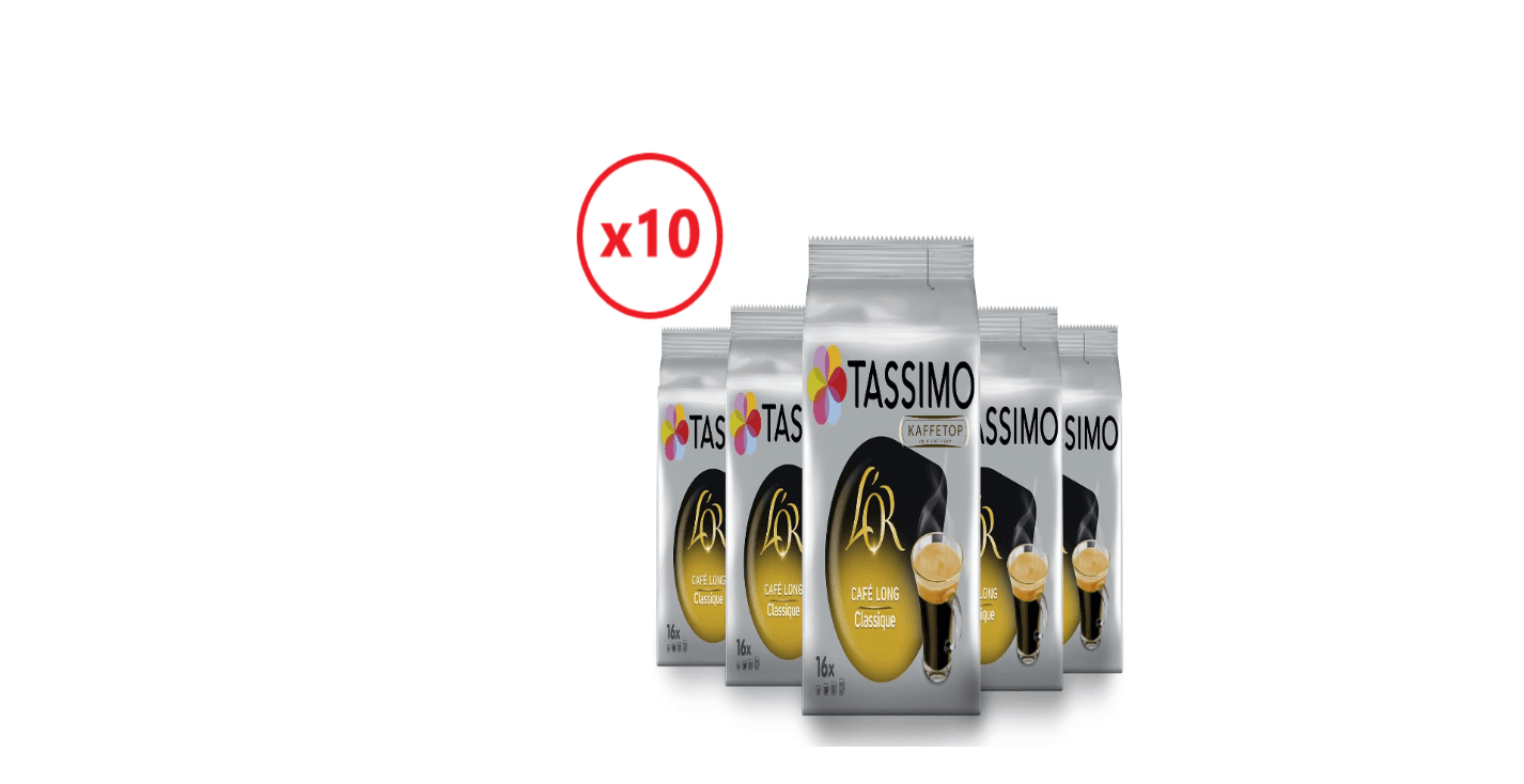 Capsule Cafea L'OR Tassimo Café Long Classic- 10 x 16 buc. (160 buc.) 1 Capsule Cafea L’OR Tassimo Café Long Classic (10 x 16 buc., 160 buc.)