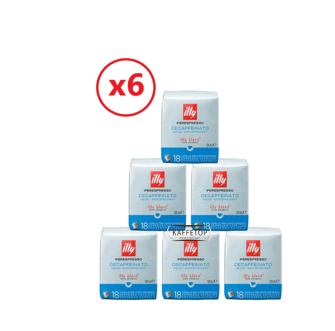 Capsule Illy Iperespresso Decaffeinato- 6 x 18 buc. (108 buc.) 1 Capsule Illy Iperespresso Decaffeinato- 6 x18 buc. (108 buc.)