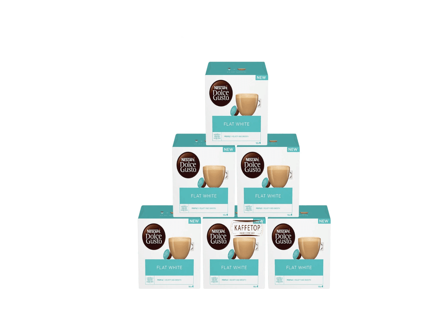 Capsule Dolce Gusto Flat White- 6 x 16 buc (96 buc) 2 Dolce Gusto Flat White