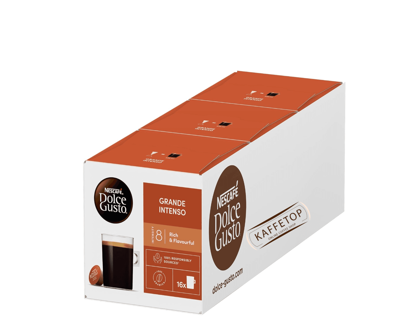 Pachet Promo Capsule Nescafe Dolce Gusto Grande Intenso- 6 x 16 buc. 2 Pachet Promo Capsule Nescafe Dolce Gusto Grande Intenso