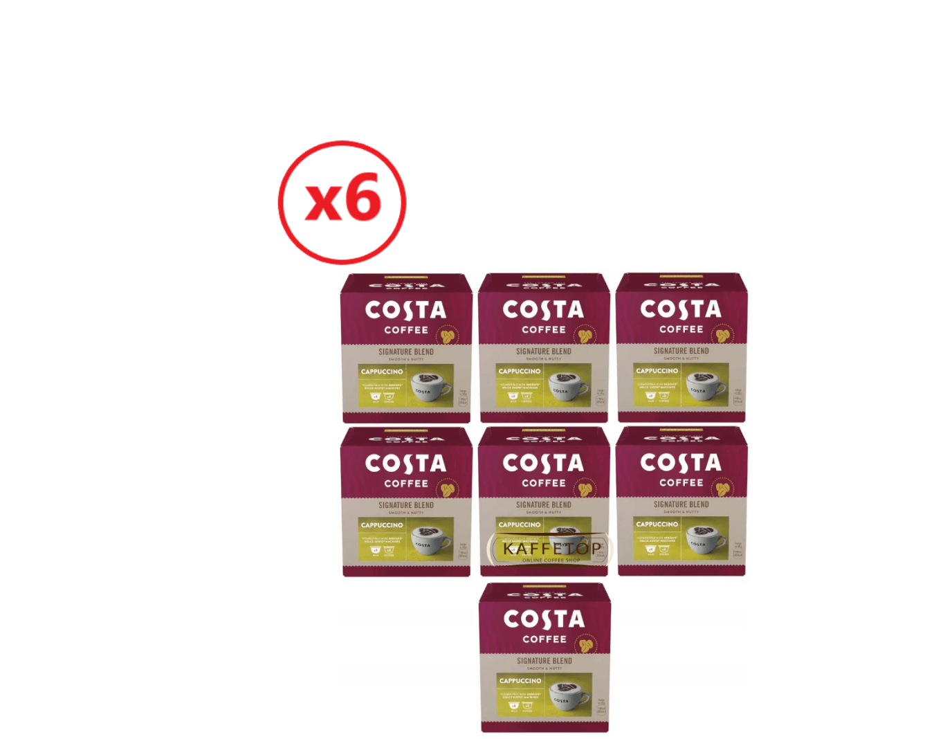 Capsule COSTA Signature Blend Cappuccino Compatibile Dolce Gusto– 16 x 6 buc. (96 capsule) 1 Capsule COSTA Signature Blend Cappuccino Compatibile Dolce Gusto– 16 x 6 buc. (96 capsule)