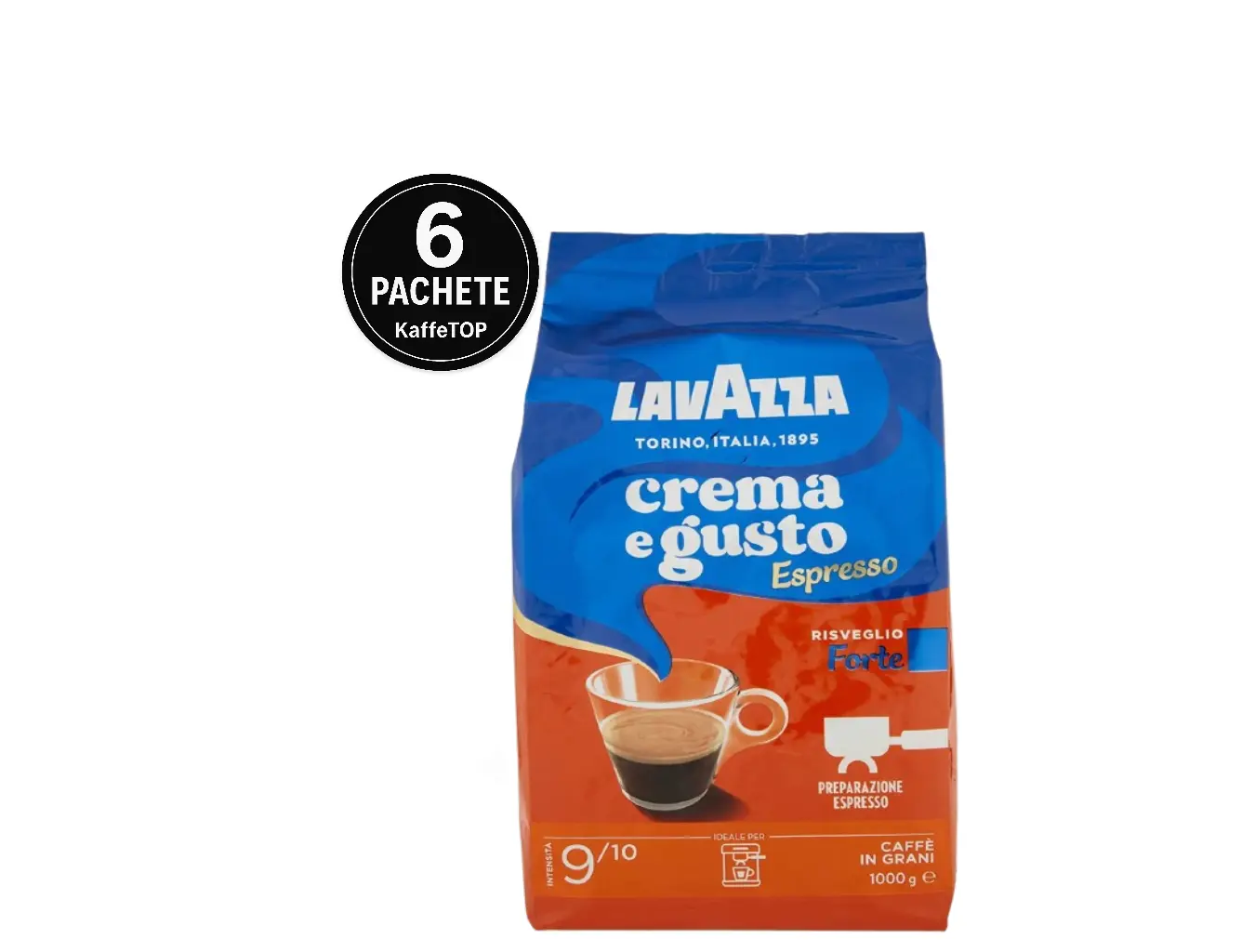 Lavazza Espresso Crema e Gusto Forte Cafea Boabe- 1kg x 6 buc 1 Lavazza Espresso Crema e Gusto Forte