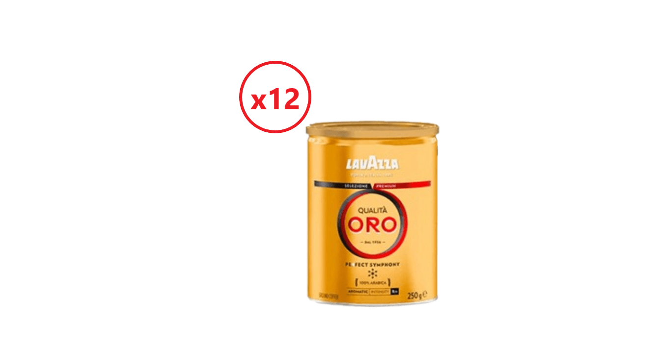 Lavazza Oro Macinată- Cutie metalică 12 x 250g 1 Lavazza Oro Macinată